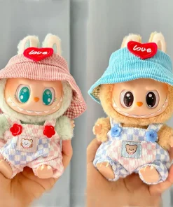 15cm/17cm Labubu I II Dolls Clothes Cute Skirts suspenders pants cute Accessories Clothing Plush Doll'S Clothes
