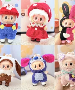 Only Clothes First And Second Generation Keychains Labubu Doll Clothes Cute And Fashionable Cartoon Sets Trendy Casual Toy Cloth