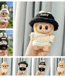 17cm Mini Plush Doll'S Clothes Outfit Accessories For Korea Kpop Exo Labubu Idol sweater hat shoes suit Clothing Gift