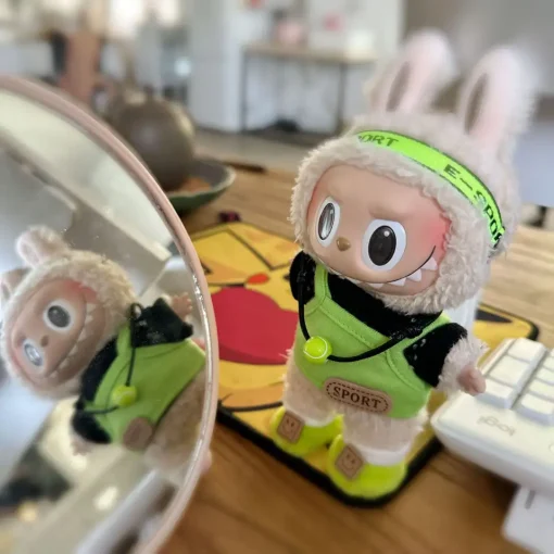 17cm Labubu Idol Dolls Clothes Cute Tennis Clothes Accessories Korea Kpop Exo Clothing Hoodie Plush Doll'S Clothes No Doll