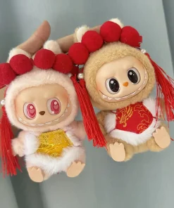 Cute Mini Plush Doll'S Clothes 17cm Labubu II Idol Dolls Sitting Party Outfit Accessories For Korea Kpop Exo Clothing DIY Gift