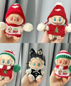 17cm Mini Plush Doll'S Clothes Outfit Korea Kpop Exo Labubu I II Idol Dolls Sitting Party Series Clothing Gifts for Christmas