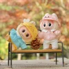 17cm Mini Doll’S Clothes Outfit Accessories For Labubu V1 V2 Striped overalls  Cool handsome Clothing Gift 3