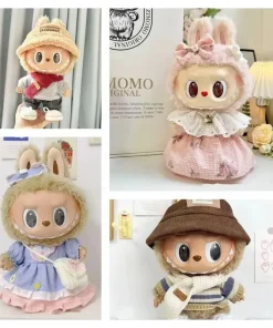 Only Clothes For 38cm Labubu Mokoko Plush Doll'S Clothes Outfit Accessories For Korea Kpop Dolls Clothing Diy Girl Gift