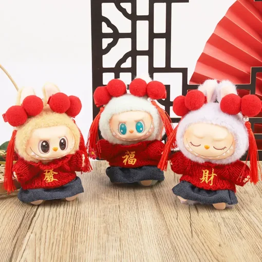 Only Clothes The 2025 New Labubu Vinyl Doll Cute Fashionable Cool And Trendy Spring Festival Fortune Set Casual Cute Clothes
