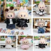 17cm Labubu Cute Striped Apron Bear Printed Clothes Doll Replacement Clothing Accessories 3