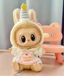 17cm Plush Doll'S Clothes Outfit Accessories For Korea Kpop Exo Labubu Idol Dolls Overalls Set Clothing DIY Girls Gifts