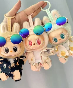 17cm Labubu I II Idol Dolls Clothes Cute Hoodie Mini Plush Doll Sitting Party Outfit Fashion Clothing Korea Kpop Exo DIY Gifts