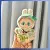 17cm Labubu Pendant Mini Baby Dress Pvc Doll Suspenders Set Dress Hoodie Labubu Baby Dress Set Little Christmas Gift For Girls 3