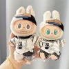 For Ropa Labubu V1/V2/V3 and 10cm cotton Doll Casual outfit Clothing Solid Color Basketball Sportswear Suit Change Doll Clothes 2