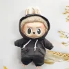 Doll Clothes Ropa Labubu For 17cm Labubu V2 V1 Labubu Winter Sweater Strawberry Love Pattern Kid Toy Gift 2