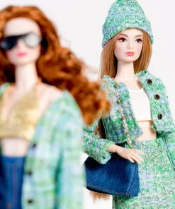 32cm Supermodel Doll Clothes Suit European Fashion Green Apple Manor Style Exquisite Accessories Set DIY Toy Collector Gifts