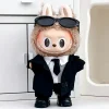 17cm Labubu Doll Outfits Designer Luxury Labubu Doll Clothes Suit Sunglasses set Plush Toys Clothes Labubu Doll Accessories ﻿