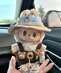 The New 2025 Mini Labubu Is Only Suitable For Baby Clothes 17cm Hanging Labubu Vinyl Doll Clothes Accessories For Girls Gifts