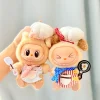 Labubu Clothes For 15-17cm Mini Plush Idol Doll Chef Uniform Apron Hat Tie Cookware 4PCS/Pack Cosplay Decoration Kids Fans Gift
