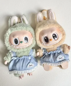 17cm Labubu I II Clouds Denim Skirts Idol Dolls Sitting Party Cute Plush Doll'S Clothes Clothing Accessories For Korea Kpop Exo