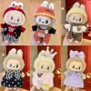 17cm Mini Doll’S Clothes Outfit Accessories For Labubu V1 V2 Striped overalls hats glasses shoes Cool handsome Clothing Gift 2
