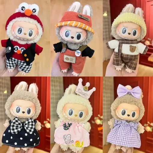 Labubu Trendy Outfit Accessories Leisure set princess skirt Stylish Look for Labubu Vinyl Dolls