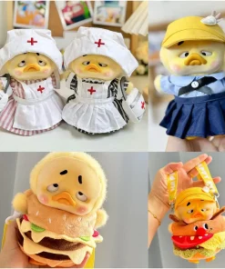 Annoying Duck Nurse Suits Skirt Duck Hat Upset Duck Clothing Plush Series Cute Baby  Accessories Small Yellow Duck Doll Clothes