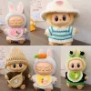 Only Clothes 2025 New First And Second Generation Labubu Doll Clothes Winter Knitted Set Cute And Fashionable One-Piece Dress 3