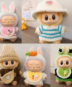 Only Clothes New Labubu Doll Clothes Autumn/Winter Sweater Set Cute Casual Fashion Change Accessories Plush Set Plush Hat Winter