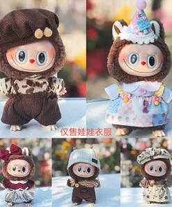 Only Clothes 2025 New Super Cute Labubu Doll Clothes 17cm Fashion Cute Set Handsome Casual Clothes Pants Change Accessories