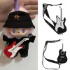 17cm Labubu Cute Crying Baby Backpack Crossbody Bag Mini Labubu Pearl Necklace Fashion Straw Hat Camellia Swimsuit Leather Shoe 2