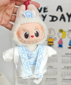 Mini Doll'S Clothes Outfit Accessories For Korea Kpop Exo Labubu Idol 10cm cotton doll Aobing antique long suit Clothing Gift