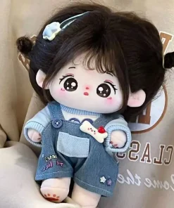 20cm Cotton Doll Dress Cute Cartoon Doll Dress Set Change Dress No Doll Only Clothes Birthday Gift Cute Jeans Clothes