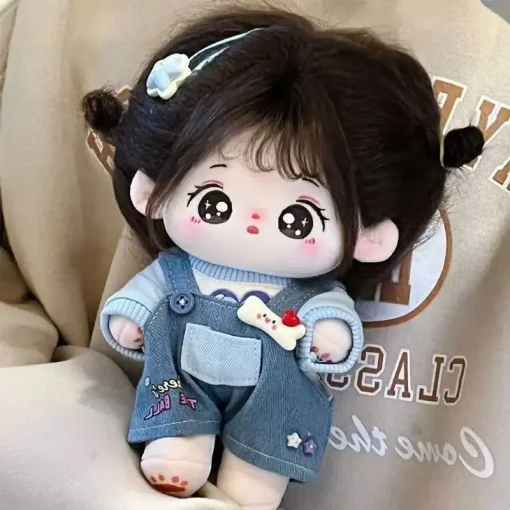 20cm Cotton Doll Dress Cute Cartoon Doll Dress Set Change Dress No Doll Only Clothes Birthday Gift Cute Jeans Clothes
