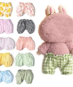 For 17cm Labubu Idol Dolls Trousers Mini Shorts Cute Mini Plush Doll'S Clothes Outfit Accessories Clothing DIY Kid Gift