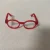 red glasses