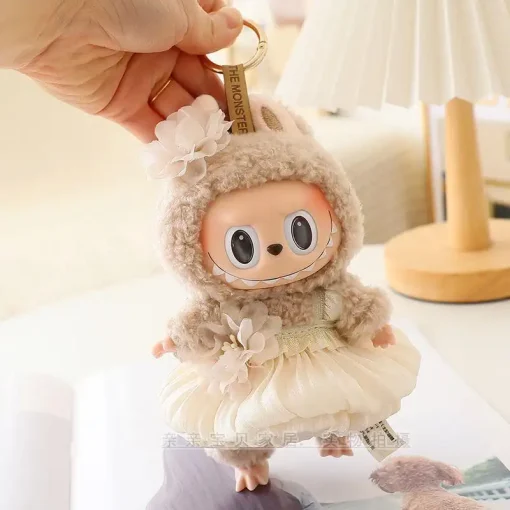 Labubu Cute Doll Costume Labubu Doll Dress 17 Cm Labubu Macron Vinyl Blind Box Pendant Labubu Cute Doll Costume Holiday Gift