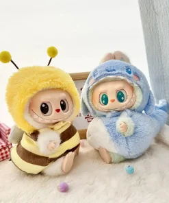 For 15-17cm Labubu pendant sitting baby shark bee dinosaur cute Dolls Accessories Cute Decoration Little Clothes