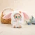 Minkfur white rabbit