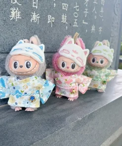 Latest 17cm Labubu Exquisite And Gorgeous Kimono Cute Dress Set Labubu Fashionable Clothes