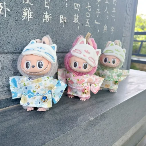 Latest 17cm Labubu Exquisite And Gorgeous Kimono Cute Dress Set Labubu Fashionable Clothes