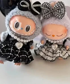 Mini Plush Doll'S Clothes Outfit Accessories For Korea Kpop Exo Labubu V1 V2 Idol strap skirt Clothing Gift