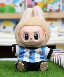Only Selling Clothes 17cm First Second Generation Labubu Basketball Clothes Cute Doll Decoration Handmade Doll Clothes