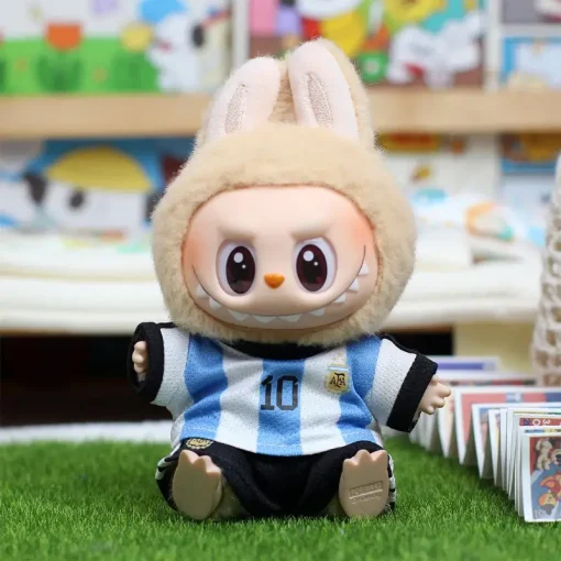 Only Selling Clothes 17cm First Second Generation Labubu Basketball Clothes Cute Doll Decoration Handmade Doll Clothes