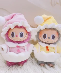 Doll Clothes For LABUBU Eggshell Pajamas Clothes Mini Plush Doll Clothing for Labubu I II III Idol Dolls Fans Gift