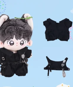 Cotton Dolls Clothing 10CM Plush Doll Clothes Korean Style 2-Piece Set Fashionable Handsome Doll's Clothes Hot Sale in Korea