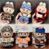 Mini Doll’S Clothes Outfit Accessories For 15-17cm Labubu Idol V1 V2 big-eared White Pink Rabbit Overalls Clothing Gift 2