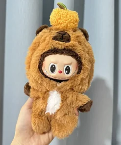 Only Clothes 17cm Labubu Doll Clothes Keychain Kapi Bala Jumpsuit Cute And Fashionable Set Change Accessories Plush Clothes