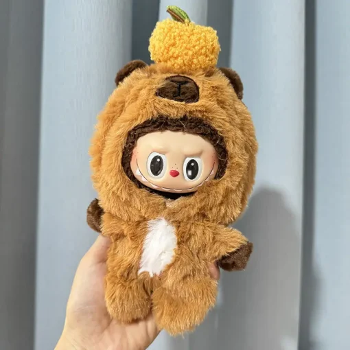 Only Clothes 17cm Labubu Doll Clothes Keychain Kapi Bala Jumpsuit Cute And Fashionable Set Change Accessories Plush Clothes