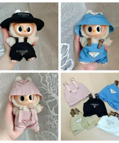 Mini ropa para muñeca Labubus de 17cm, traje, sombrero, bolsa, ropa, zapatos, accesorios para muñeca Labubu II, juguetes para cultivar el juego de fiesta sentado