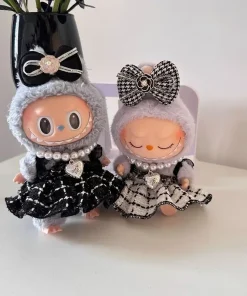Only Clothes 2025 New Labubu Doll Clothes 17cm Vinyl Figurine Clothes Macaron Fashionable Trendy Set Elegant Stylish Dress Cute