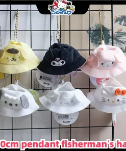 Hello Kitty Cinnamoroll Kuromi Hat Labubu Fisherman Hat Suitable For Head Circumference Around 15cm Labubu Pendant Baby Clothes