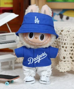 17cm Labubu Dolls Clothes I II Idol The Monster Outfit Accessories Sitting Party Gifts Cool Boy Baseball Uniform Summer Wear