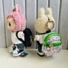 17cm Labubu Clothes Mini Plush Labubu Doll Outfit Designer Clothes Accessories Luxury Bboy Plush Cartoon Accessorie Custom 2